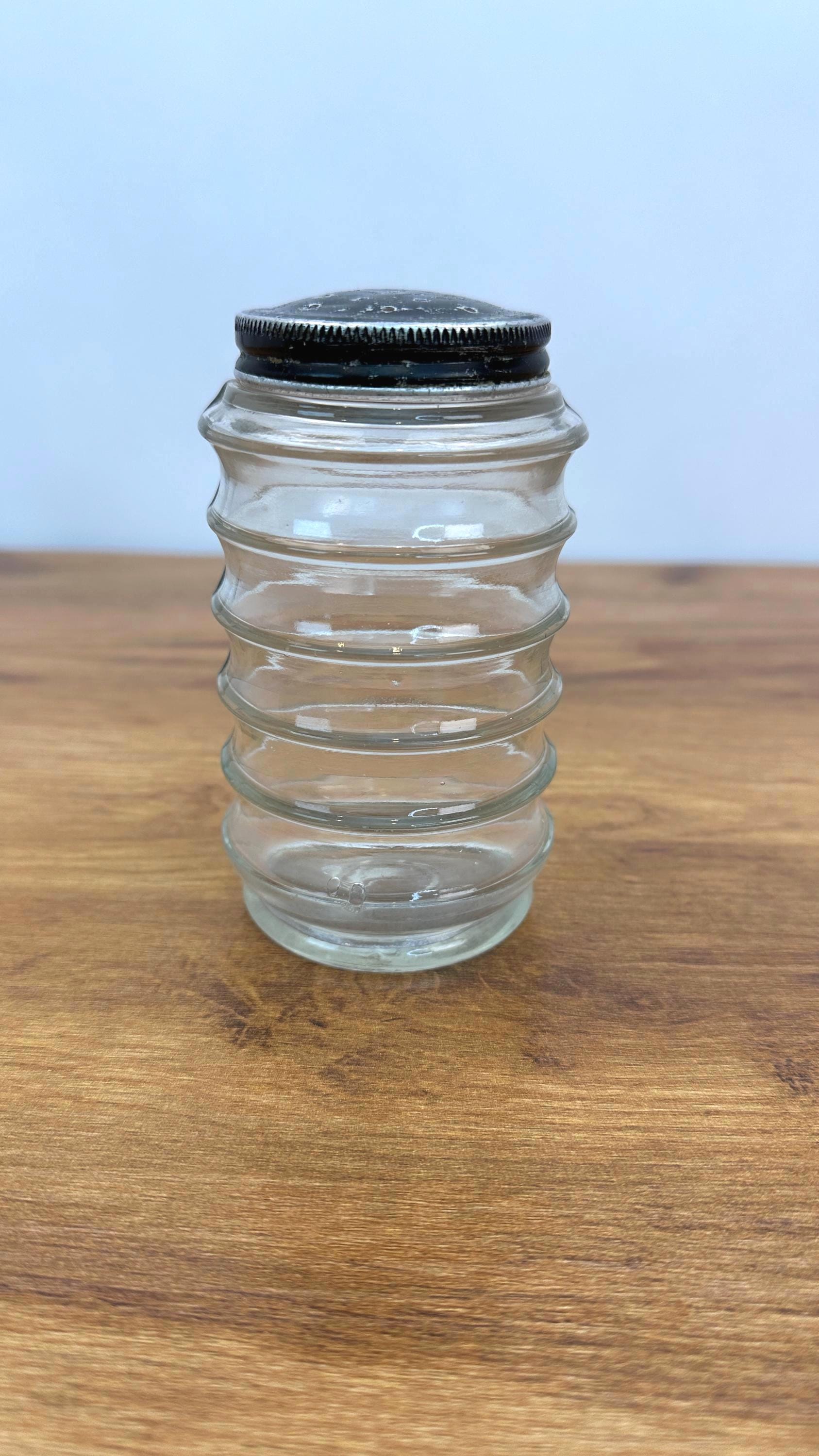 Vintage Sellers Hoosier Beehive Salt and Pepper Shaker- Depression Glass